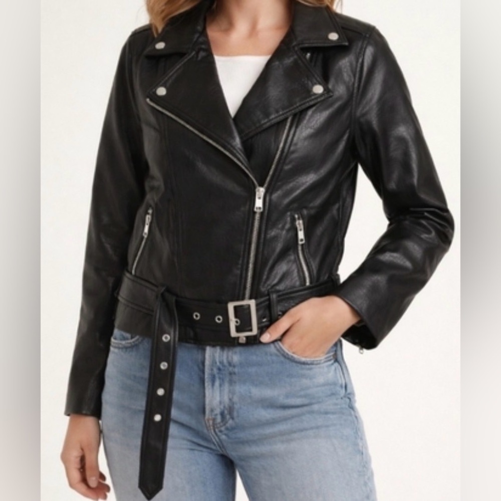 NWT Old Navy Women's Black Biker Jacket